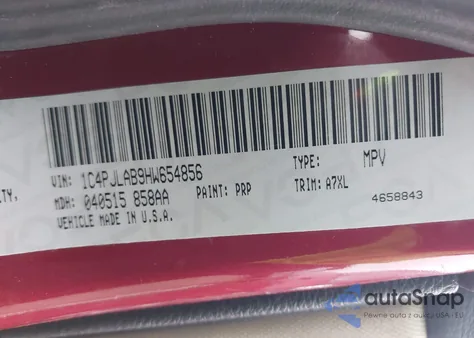 2017 Jeep Cherokee Sport Fwd z USA, uszkodzony, nr VIN 1C4PJLAB9HW654856